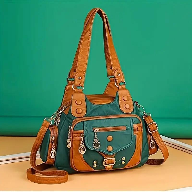 Vintage High Quality Leather Luxury Handbag